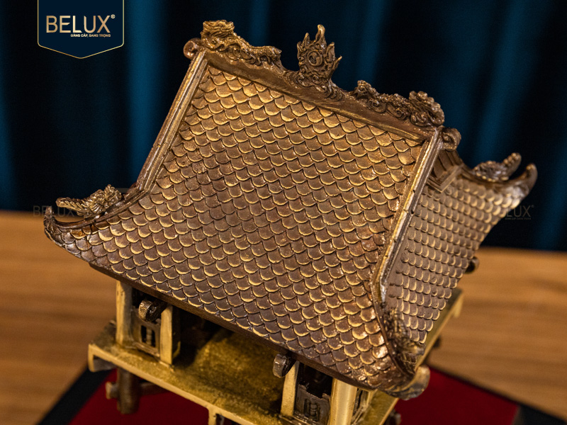 Mô hình chùa một cột bằng đồng